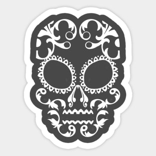 calavera - white Sticker